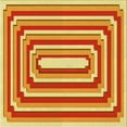 thumbnail image 1 of Ahgly Company Tapis d'Intérieur Lavable en Machine Carré Transitionnel Jaune Vif, 4 Pieds Carré, 1 of 7