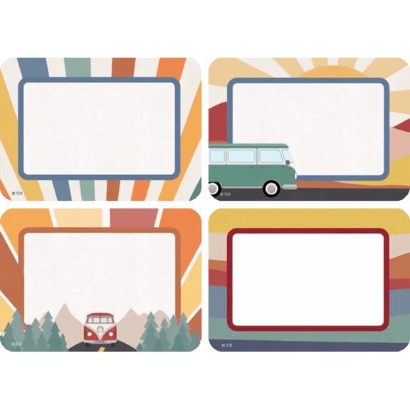 Teacher Created Resources Moving Mountains Road Trip Name Tags/Labels (TCR 9235)