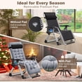 thumbnail image 5 of NAIZEA Zero Gravity Chair with Headrest Pillow Folding Recliner Foldable Lounge Chair for Poolside, Lawn and Patio, 5 of 9