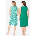 thumbnail image 2 of Dreams & Co. Plus Size 2-Pack Sleeveless Sleepshirt, 2 of 6
