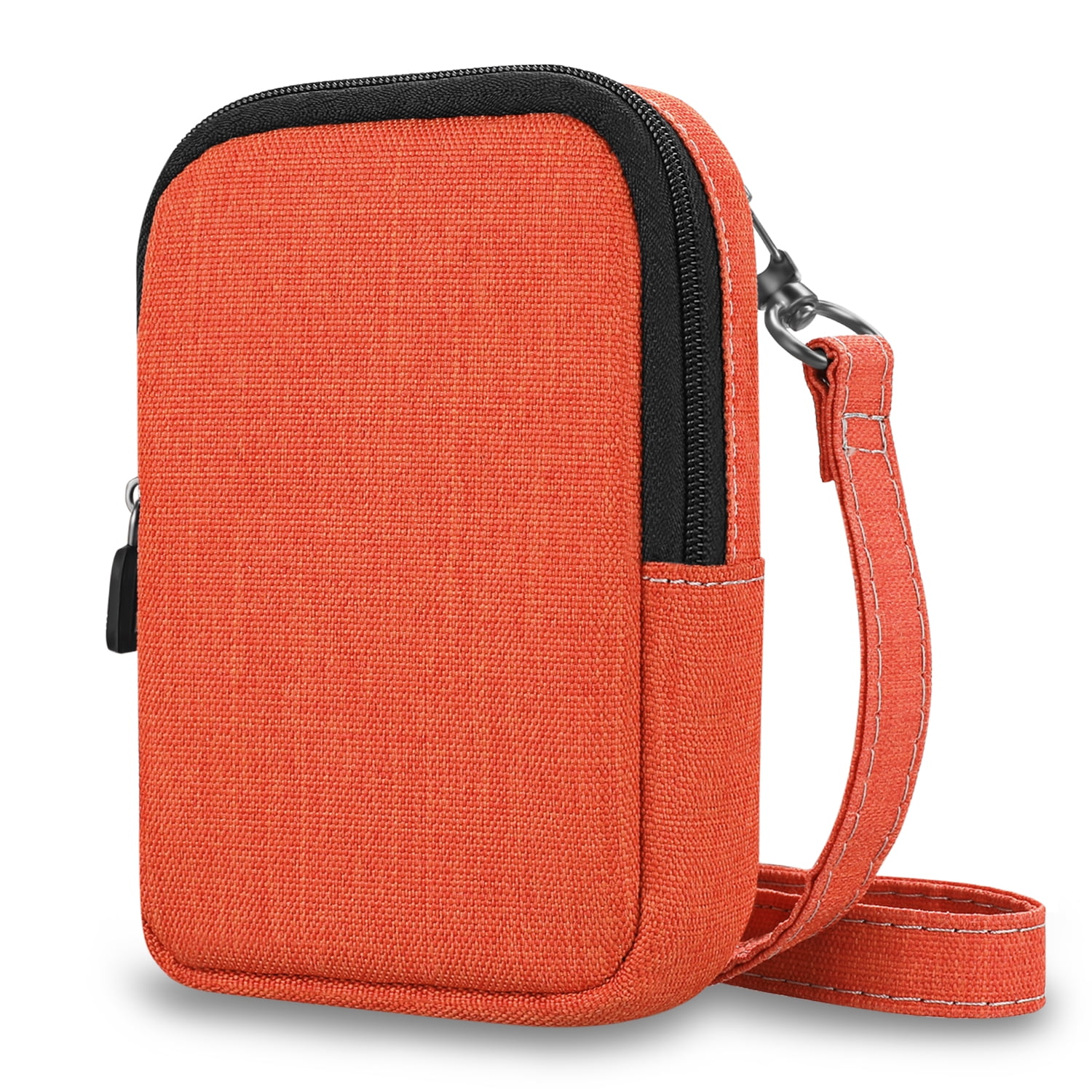 orange camera bag