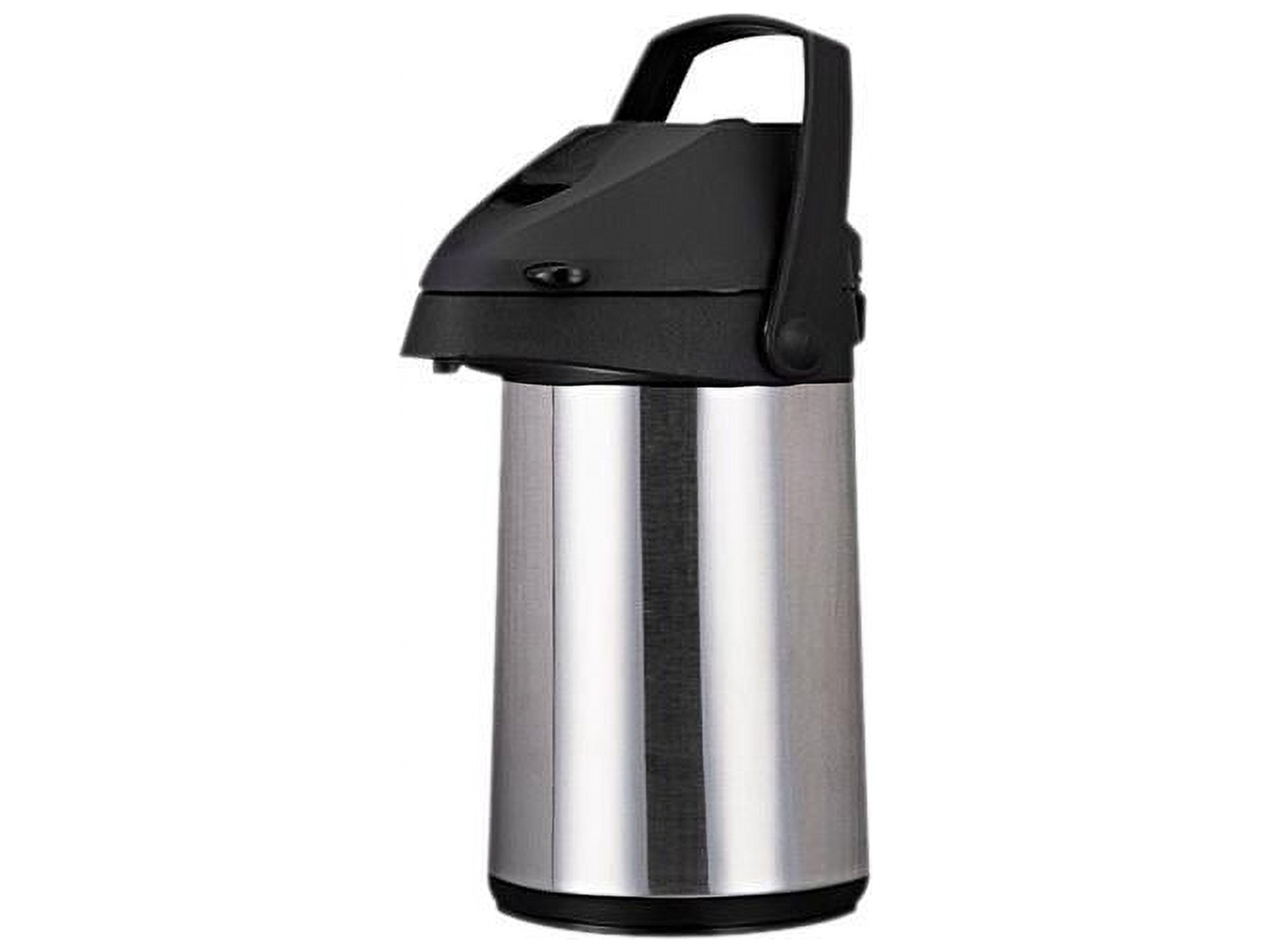 Coffee Pro CPAP22 Direct Brew/Serve Insulated Airpot with Carry Handle, 2.2 L, Stainless Steel