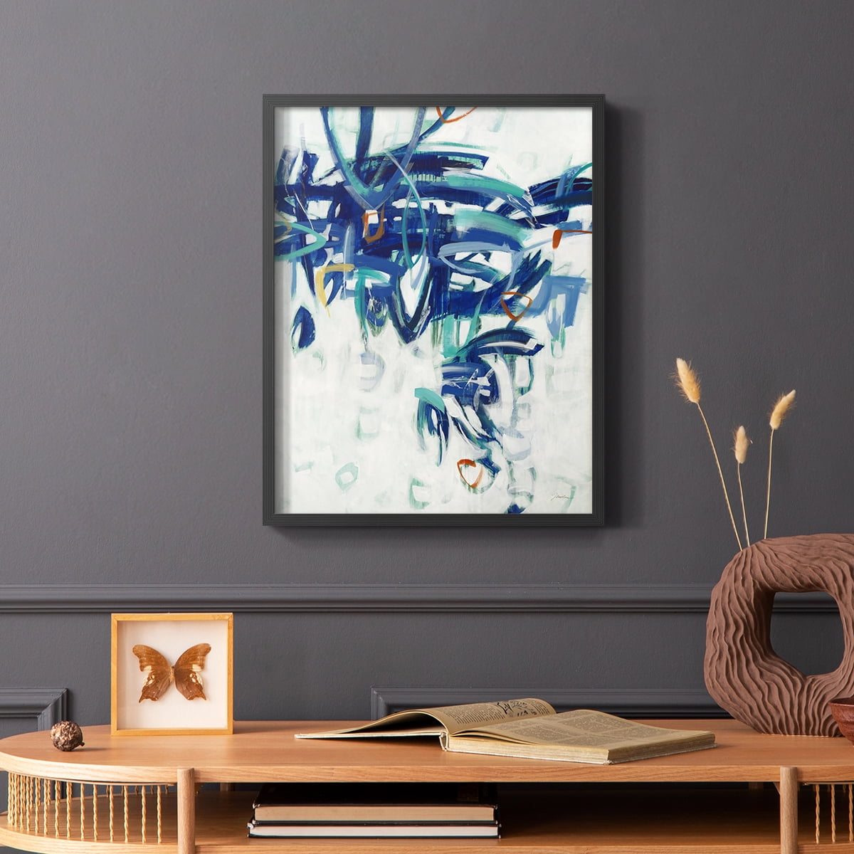 Child's Play I in Paper Solid Wood 8 x 10 Framed Print