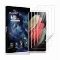 thumbnail image 1 of ccwonima 3 Pack Screen Protector for Samsung Galaxy S21 Ultra [Not Glass], Support Fingerprint Unlock Flexible TPU Film, Touch Sensitive, Anti-Scratch, Full Coverage, 1 of 1