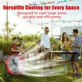 thumbnail image 3 of Industrial Fans 24" up to 8800 CFM, High Velocity Fan with 3 Speeds, Heavy Duty Blower Fan Equipped 360° Tilt Air Circulator Recommended Use in Warehouse, Garage, Yard, Red, 3 of 8