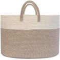 thumbnail image 3 of Panier Tissé en Coton pour Rangement de Jouets Panier à Linge Robuste Grand Panier Porte-Jouets, 3 of 4