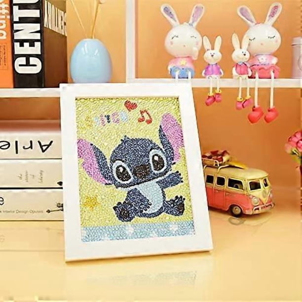 5D Kids Diamond Painting Kit with Wooden Frame Easy and Small DIY Full Drill Painting Number Kits Beginners Art Crafts Kits Best Gift for Children (St
