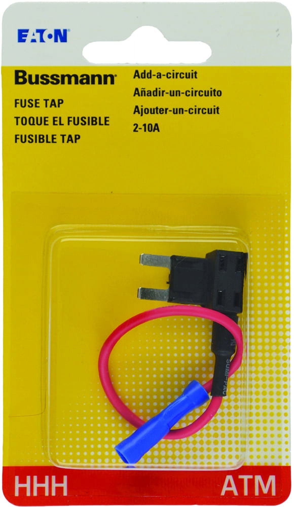 (3 pack) Bussmann Series 16 Gauge Add-a-Circuit for ATM/Mini Auto Blade Fuses