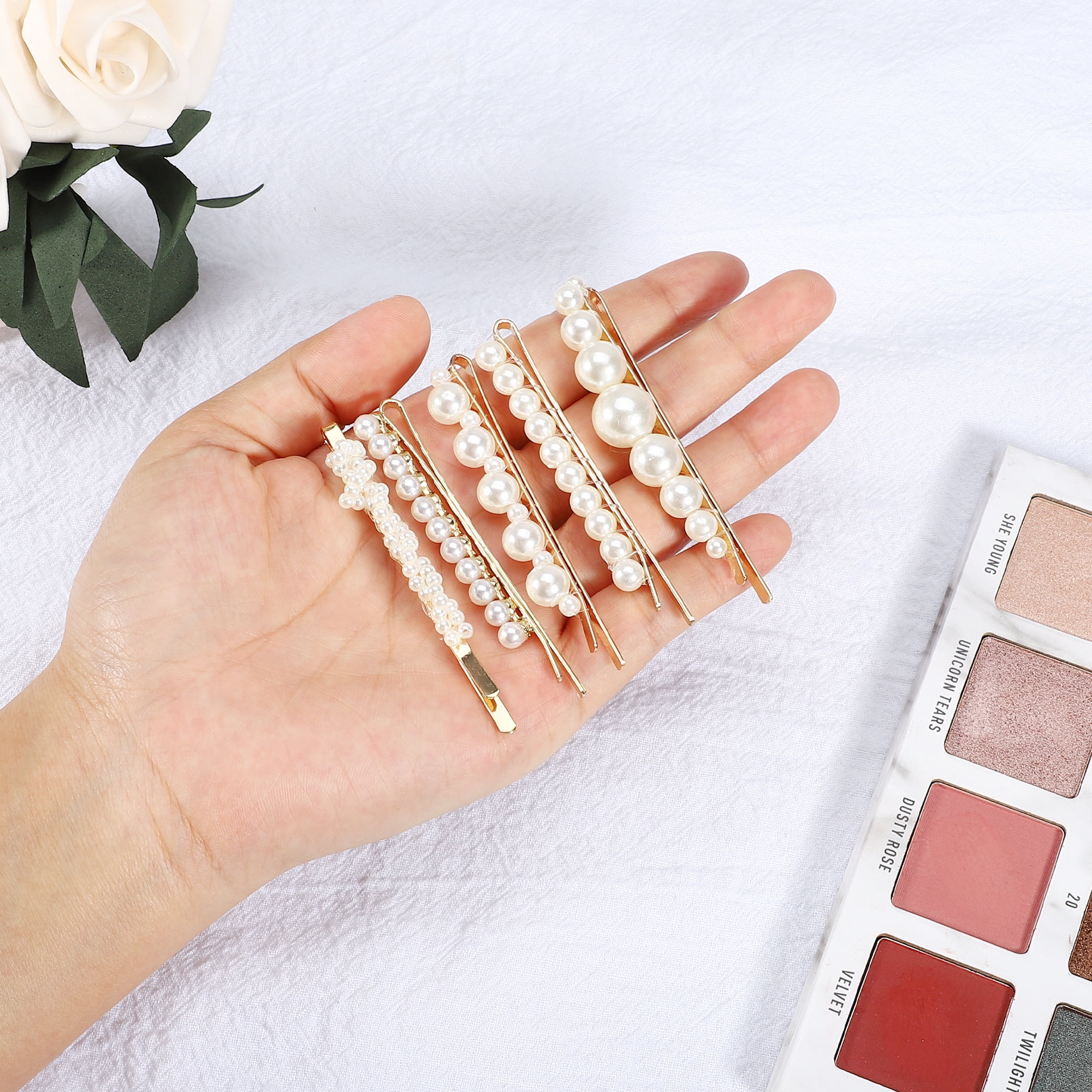 Unique Bargains 5Pcs Cartoon Cute Style Non-Slip Cute Style Hair Clip White