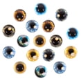 thumbnail image 3 of Assorted Color Glass Eyes for Jewelry Making Craft Supplies with Lifelike Designs 40 Pieces, 3 of 9