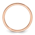 thumbnail image 6 of Auriga Fine Jewelry 10K Rose Gold 1.2mm Half Round Satin Stackable Band for Women Size 9, 6 of 6