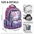 thumbnail image 7 of Yspwyqan Kids Boys Backpack, 17 Inch Lightweight Large Capacity School Bag, Glitter Purple Axolotl Adjustable Straps Multi-Pocket Daypack for Elementary Middle Travel, 7 of 7