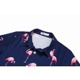 thumbnail image 3 of Arshiner Boys Hawaiian Tropical Short Sleeve Button Down Shirt for 4-14 Y | Kid Summer Casual Floral Beach Shirts with Chest Pocket for School Vacation, 3 of 6
