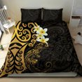 thumbnail image 4 of Nueva Zelanda Tuatara Plumeria Juego de cama Maori Oro Koru Tatuaje Tribal LT01, 4 of 6