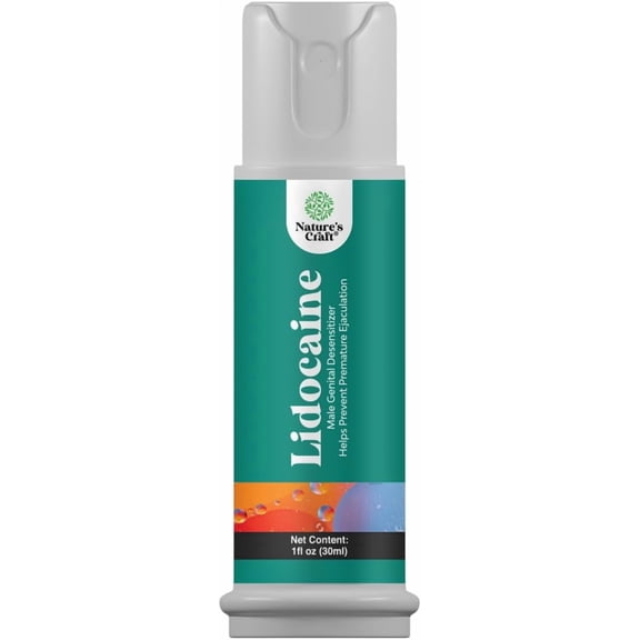 Nature’s Craft Lidocaine Topical Desensitizing Spray Climax Control for Men, 1 fl oz