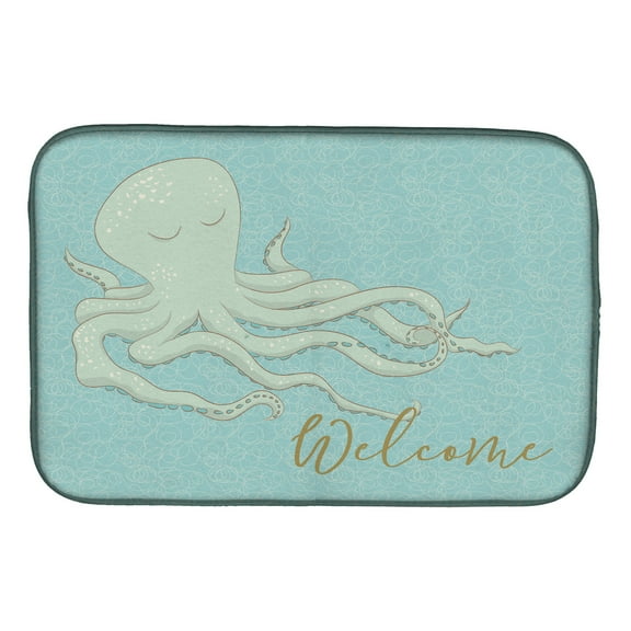 Octopus Welcome Dish Drying Mat