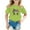 Light Green, variant on WOYY Big Girls Cute Graphic T-Shirt Cartoon Cat Print Cotton Short Sleeve T Shirt
