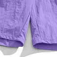 thumbnail image 3 of Great Gifts for Less Ndbuld Men's Athletic Short Summer Men's Ice Silk Quick Drying Shorts Men's Summer Solid Color Casual Sports Capris,Purple,M, 3 of 7
