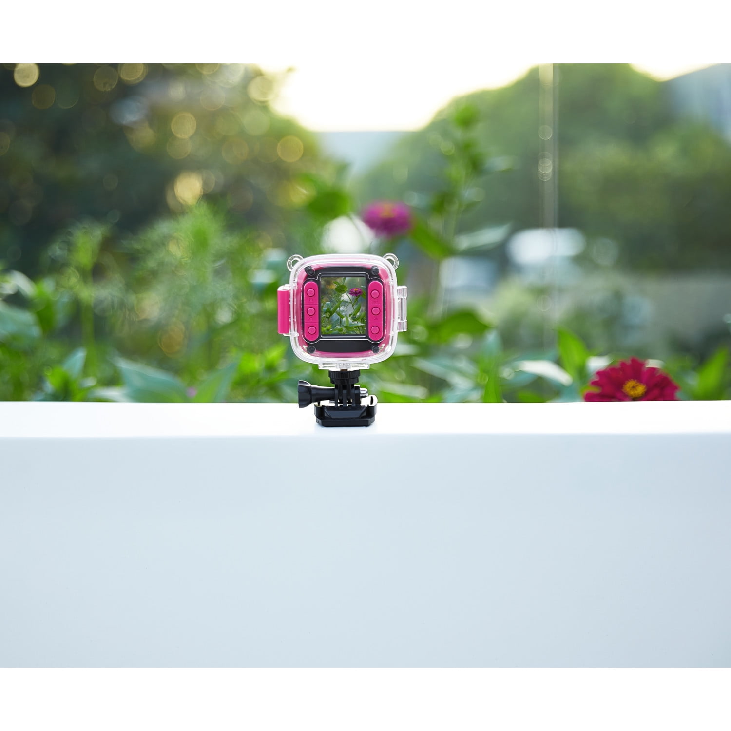 Vivitar Kids Tech Ultimate Action Camera for Kids with Rechargeable Battery and 2" Preview Screen, Pink