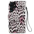 thumbnail image 5 of Nalacover for Samsung Galaxy S23 Ultra Pattern Printing Wallet Case with Card Slots Kickstand, PU Leather Magnetic Clasp Wrist Hand Strap Shockproof Flip Cover for Galaxy S23 Ultra, Leopard, 5 of 6