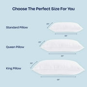California Design Den 2-Pack Comfort Bed Pillows King size set of 2 for Sleeping, Pillows, for Back, Stomach or Side Sleepers, 20 x 36 Inches