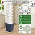 thumbnail image 5 of AOJA Hydroponic Growing Tower with 10L Tank, 6 Layers 30 Plants Indoor Hydroponics Growing System, Soilless Cultivation Herbs Fruits Vegetables Vertical Planter Tower Garden Kit, 5 of 5