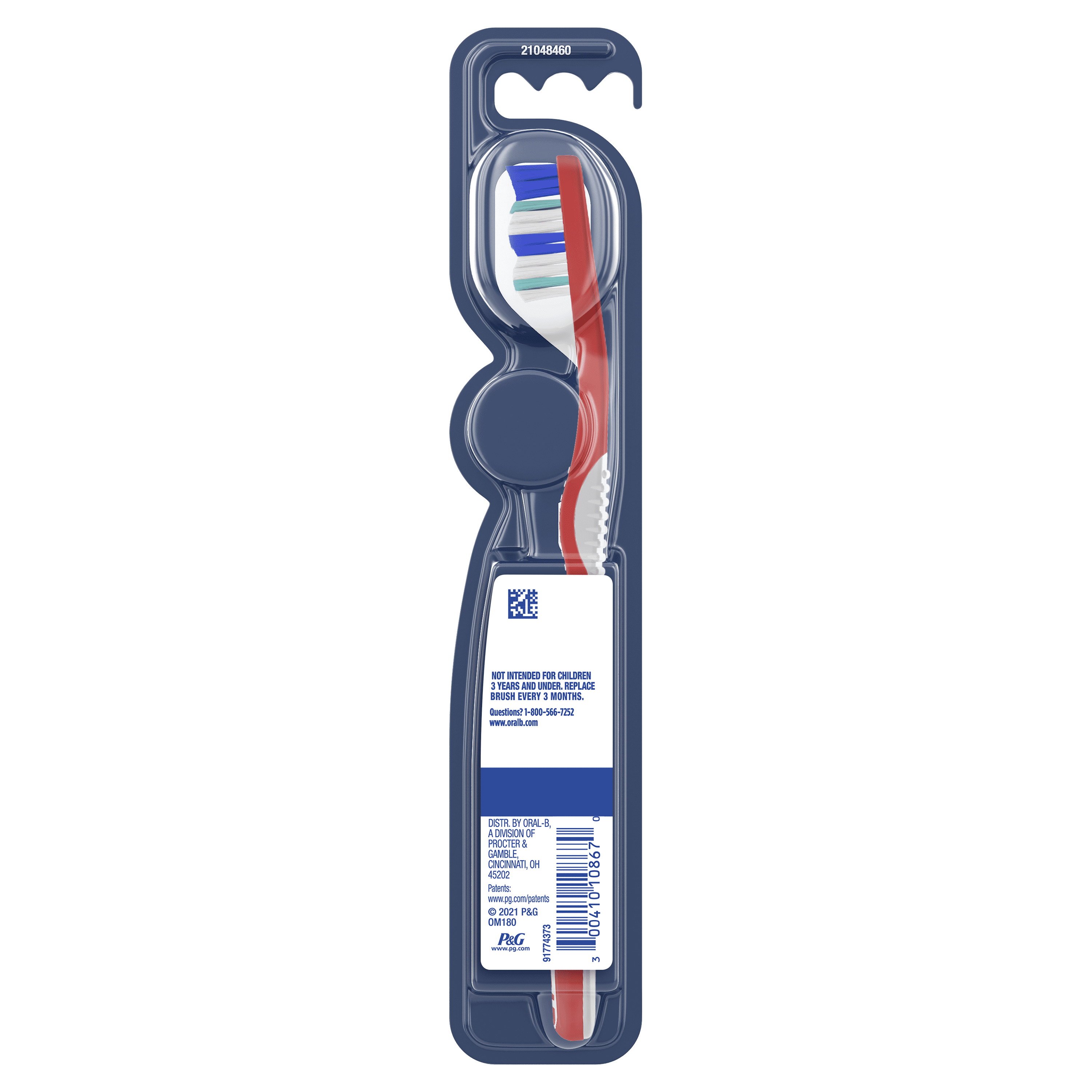 (6 pack) Oral-B Toothbrush, Essential Clean Manual Toothbrush, Soft Bristles, 1 Count