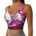 thumbnail image 2 of Fuzoiu Skull White Horse Print Women's Sports Vest,U-Back Sports Tank,Gym Vests,Athletic Sleeveless Shirts,Exercise Undershirts,Yoga, Gym, and Dance Wear-Small, 2 of 8
