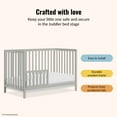 thumbnail image 4 of Dream On Me Universal Convertible Crib Toddler Guard Rail, Gray, 4 of 5