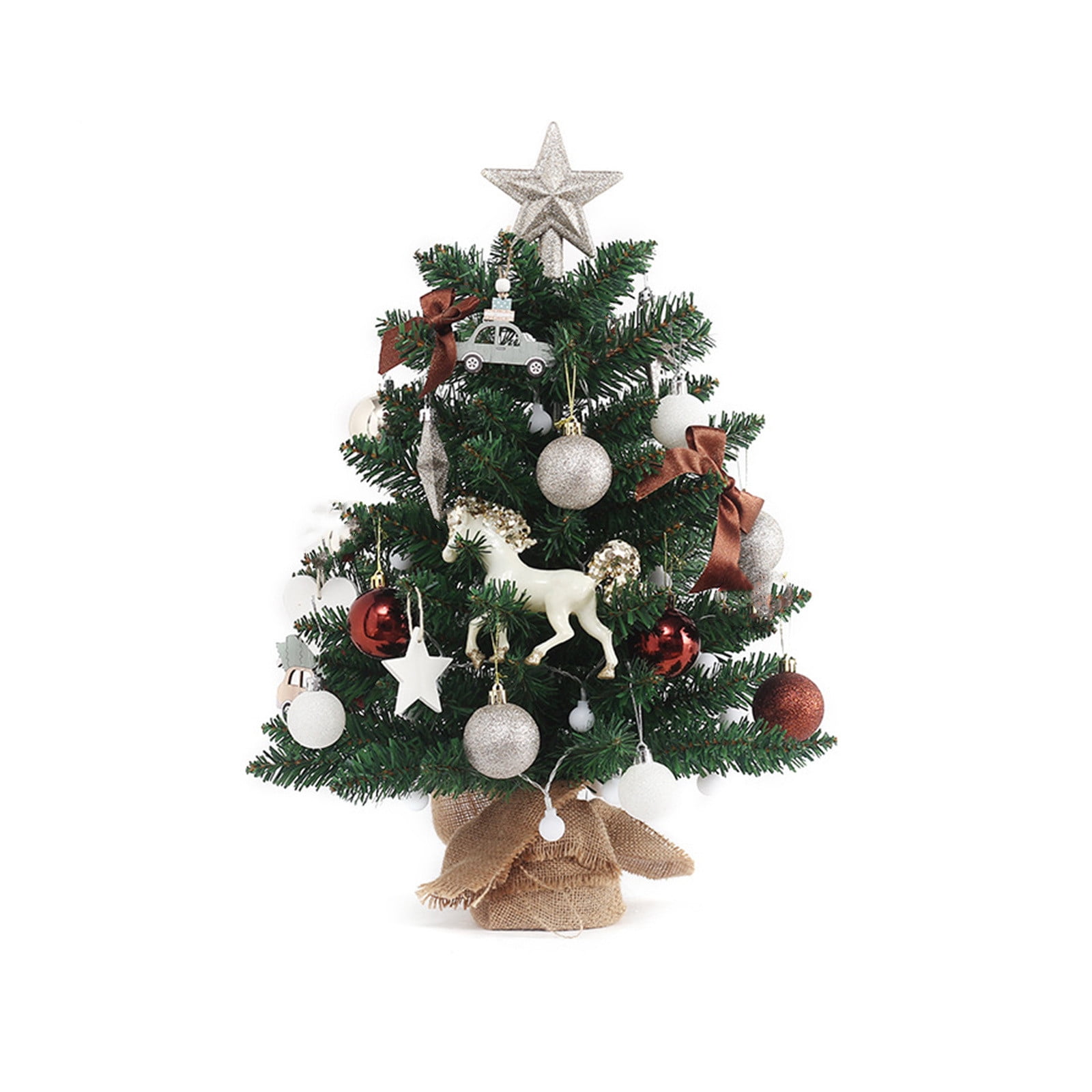 Christmas Savings 2022! 17.7" Tabletop Mini Christmas Tree, Xmas