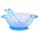 thumbnail image 4 of Baby Children Sucker Bowl Slip resistant Tableware Sensing Fork and Spoon Set(Blue), 4 of 4