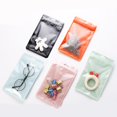 thumbnail image 2 of Matte Plastic Bag Aluminum Foil Hologram Grocery Bag Small Water Proof Zipper Resealable Pouch W4Z8, 2 of 8