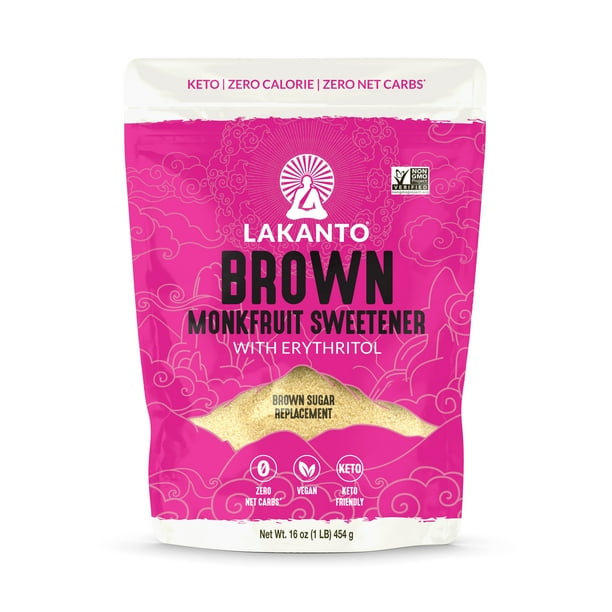 Lakanto Monkfruit Sweetener 11 Brown Sugar Substitute, Zero Calorie
