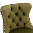 thumbnail image 4 of Swivel Velvet Barstools Adjusatble Seat Height from 25-33 Inch,Modern Upholstered Bar Stools with Backs Comfortable Tufted for Home Pub and Kitchen Island,Set of 2, 4 of 5