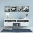 thumbnail image 6 of Wexford Home Beach Wall Décor Seashell Picture Prints Set of 4 Canvas Wall Art 16 x 16 inches Each Solid Wood Artwork for Cabin Home Office, 6 of 11