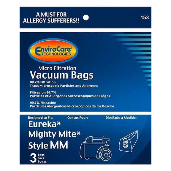 EnviroCare Replacement Eureka Mighty Mite Stlye MM Canister Bags - 3 Pack