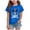 Blue, variant on Patriotic Shirts for Kids Girls 4th of July Shirts American Flag Graphic Tshirts Cotton Short Sleeve Tees Purple Size,11-12 Years