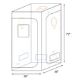 thumbnail image 2 of Topcobe Grow Tent for Plant, Indoor Grow Room Tent, Hydroponic Mylar Tent Reflective Garden Growing Dark Room with Observation Window, 2 of 7