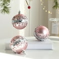 thumbnail image 4 of Kbndieu 3pcs Christmas Tree Ornaments Set, 3.14" Pink Christmas Balls Decorations Ornamnets Xmas Shatterproof Foam Hanging Balls for Xmas Tree Holiday Wedding Party, 4 of 6