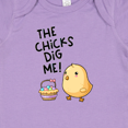 thumbnail image 4 of Inktastic The Chicks Dig Me Easter Baby Chick with Basket and Eggs Boys or Girls Baby Bodysuit, 4 of 5
