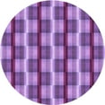 thumbnail image 1 of Ahgly Company Machine Washable Indoor Round Transitional Heliotrope Purple Area Rugs, 6' Round, 1 of 7