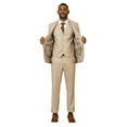 thumbnail image 2 of Men's Hybrid-Fit 3pc Tweed Suit w/ Expandable Waistband, 2 of 4