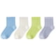 thumbnail image 1 of 4 Pair Kids Aknle Socks Soft Combed Cotton Construction Breathable Mesh Socks Not Binding Design For Daily Wear Wome style XXL, 1 of 4