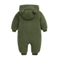 thumbnail image 2 of Odeerbi Baby Bodysuit Layette Onesie for Toddler Newborn Boys Girls Solid 3D Cartoon Ear Romper Jumpsuit Clothes Green, 2 of 8