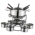 thumbnail image 4 of Juego de ollas para fondue, juego de fondue de queso de acero inoxidable, hogar portátil multiusos duradero para vacaciones, fiesta exterior, Camping, A, 4 of 8