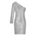 thumbnail image 5 of Njagoc3 Womens Short Sleeve Bodycon Midi Dress, Metallic Gold, Party Night & Club Attire, 5 of 6