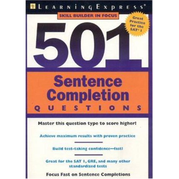 Pre-Owned 501 Sentence Completion Questions (501 Series) (Paperback) 1576855112 9781576855119