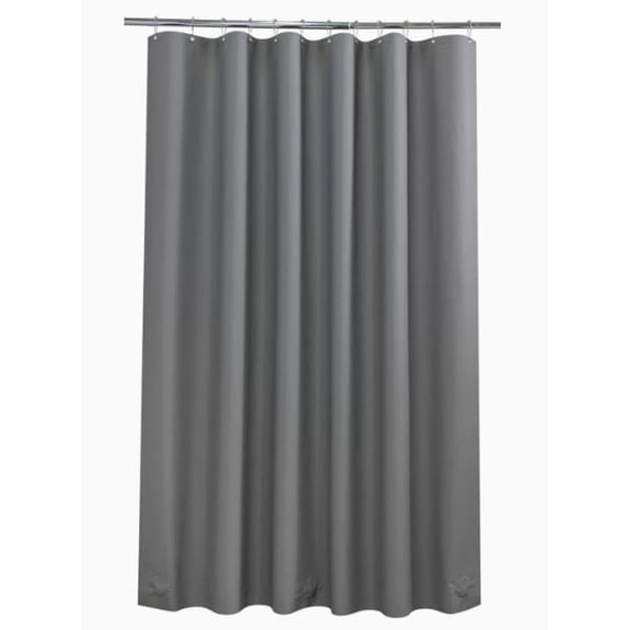 Premium Shower Curtain Liner, 72"W X 70"H - PVC-Free, 6G PEVA Shower Curtain with 12 Rust Proof Grommets And Magnet-weighted Bottom Hem - Moisture Stain Proof Shower Curtain Liner - Gray