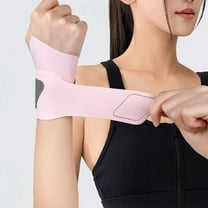 Hyknon Carpal Tunnel Wrist Brace Breathable Pink Wrist Straps for Right & Left Hand Adjustable Ergonomic Wrist Support for Arthritis Workout Pain Relief