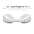 thumbnail image 3 of Side Sleeper Pregnancy Pillow Adjustable Soft Breathable Comfortable Maternity Body Pillow Support for Pregnant Women White, 3 of 4